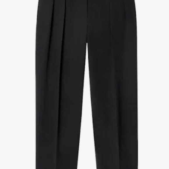 COS Fluid Tailored Black Trousers NWT Size 44 Minimal Wide Leg Pants - Picture 5 of 5